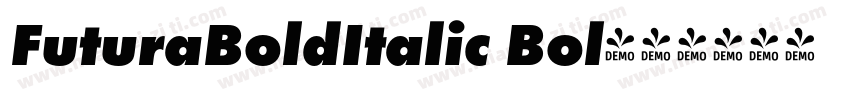 FuturaBoldItalic Bol字体转换